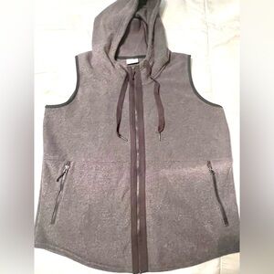 Columbia Charcoal Hooded Vest-Size XL